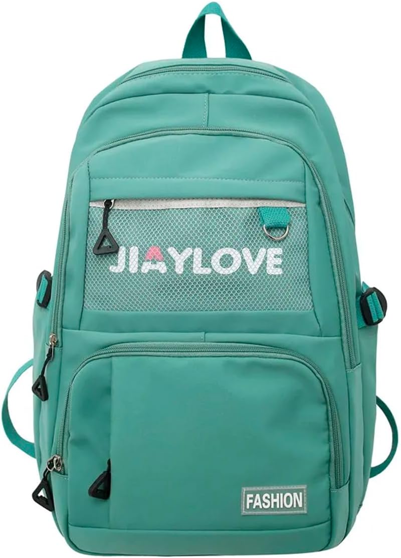 Mochila Bolsa Fofa Feminina Estilosa Colorida Elegante Academia Impermeável Escolar Faculdade Viagem Trabalho Treino Fashion Mochilas Para Notebook Moderna Passeio Leve Grande…