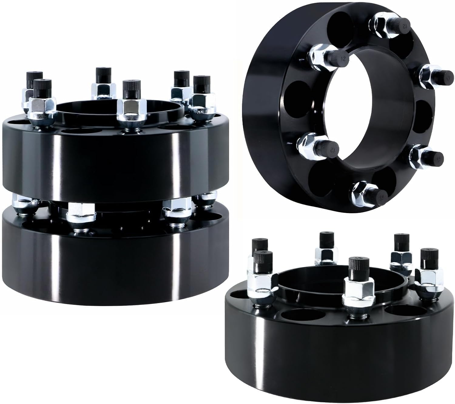 2.0" 6x5.5 Wheel Spacers M12x1.5 Hub Bore 106mm 50mm Hub Centric, Fit for 1996-2024 Toyota 4Runner, 2002-2024 Tacoma, 2002-2006 Tundra, 2007-2014 FJ Cruiser, 2001-2007 Sequoia, 03-23 Lexus GX460 GX470