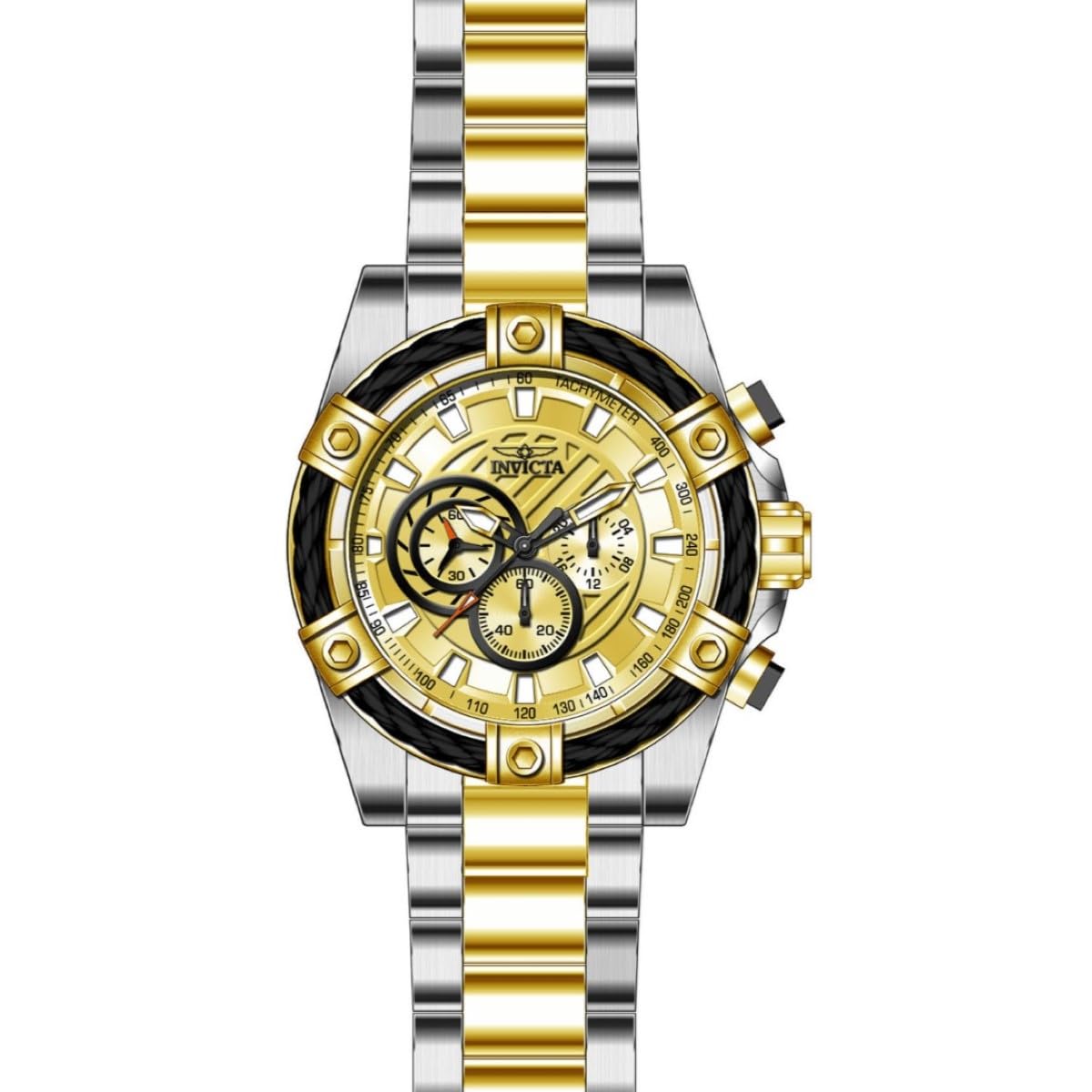 Invicta Men's 25518 Bolt Analog Display Quartz Two Tone Watch