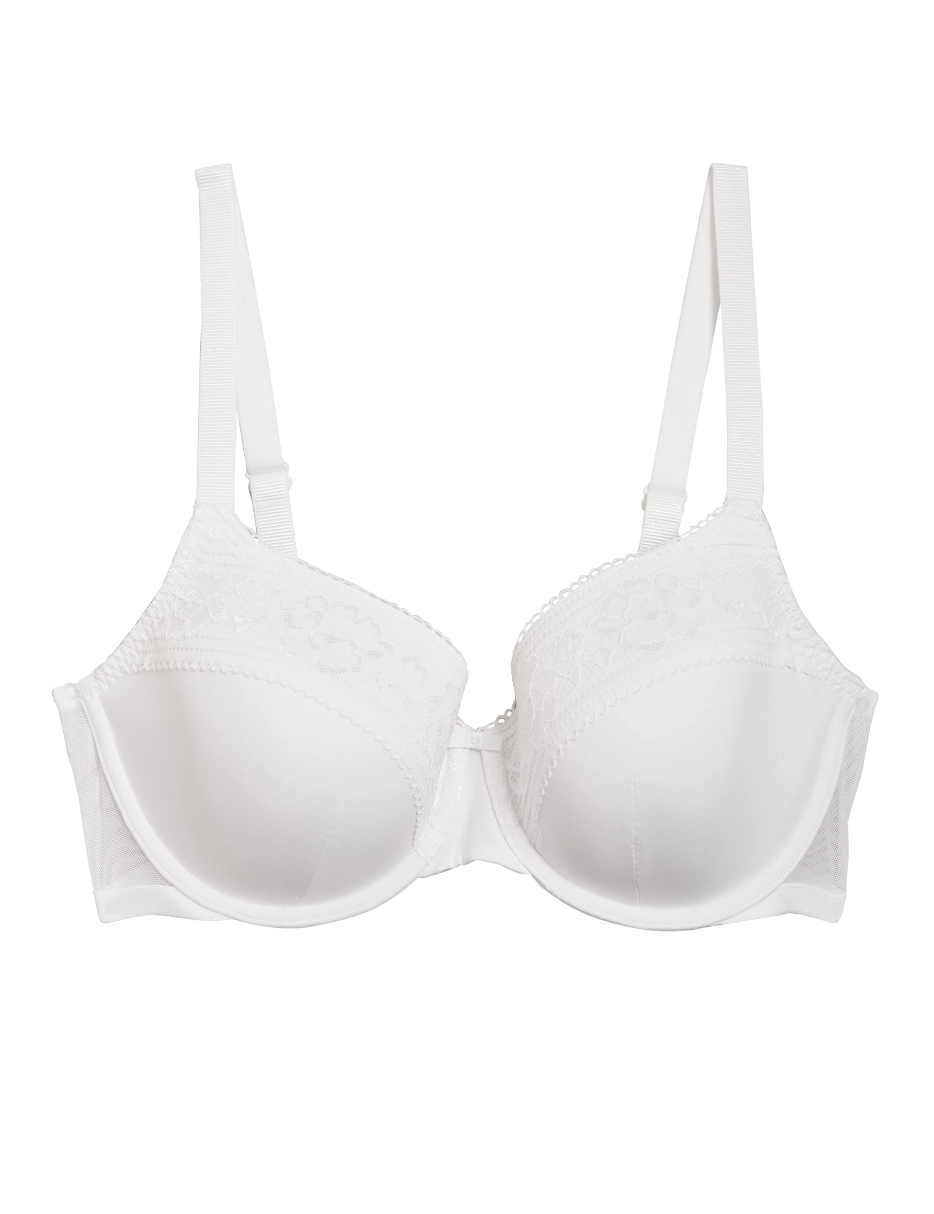 Marks & Spencer Women's Lace Trim Under Wired Padded Full Cup Bra