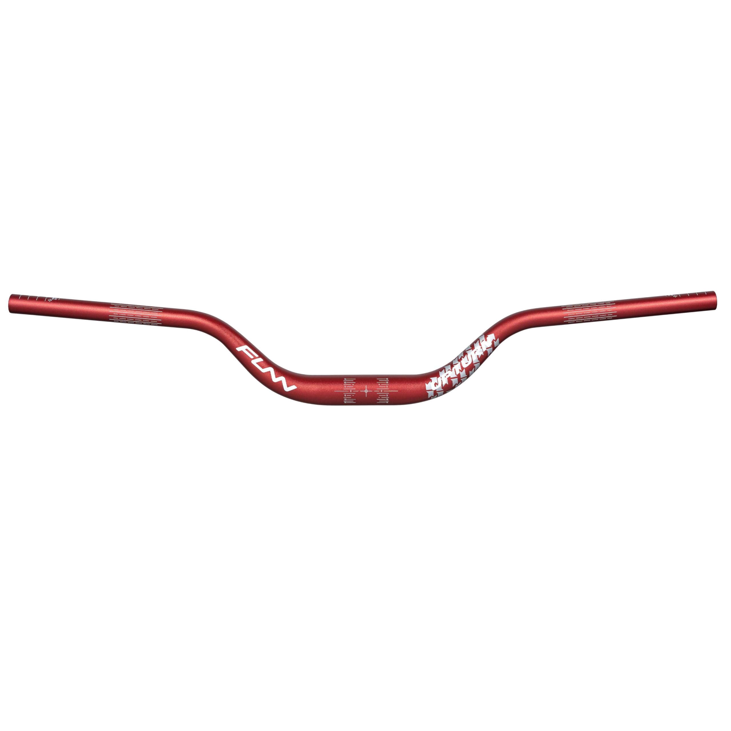 Funn Upturn High-Rise Mountain Bike Handlebar with Bar Clamp 35mm and Width 800mm, Durable and Lightweight Alloy Riser Handlebar for MTB and BMX Bike, Rise 75mm MTB Handlebar (Red)