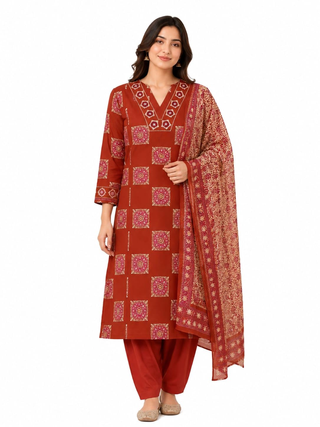 Women Kurta Setwith Dupatta-image-39