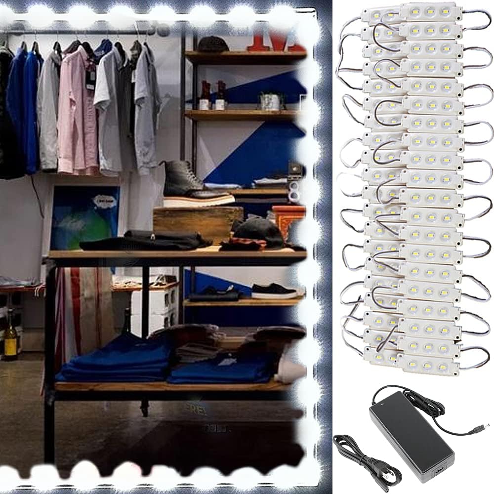 Free Shipping Offer Storefront LED Light, 60ft Super Bright Pure White 5630 Injection Module with UL 12v AC Power Supply Flash Deals - 60% OFF Storefront LED Light, 60ft Super Bright Pure White 5630 Injection Module with UL 12v AC Power Supply