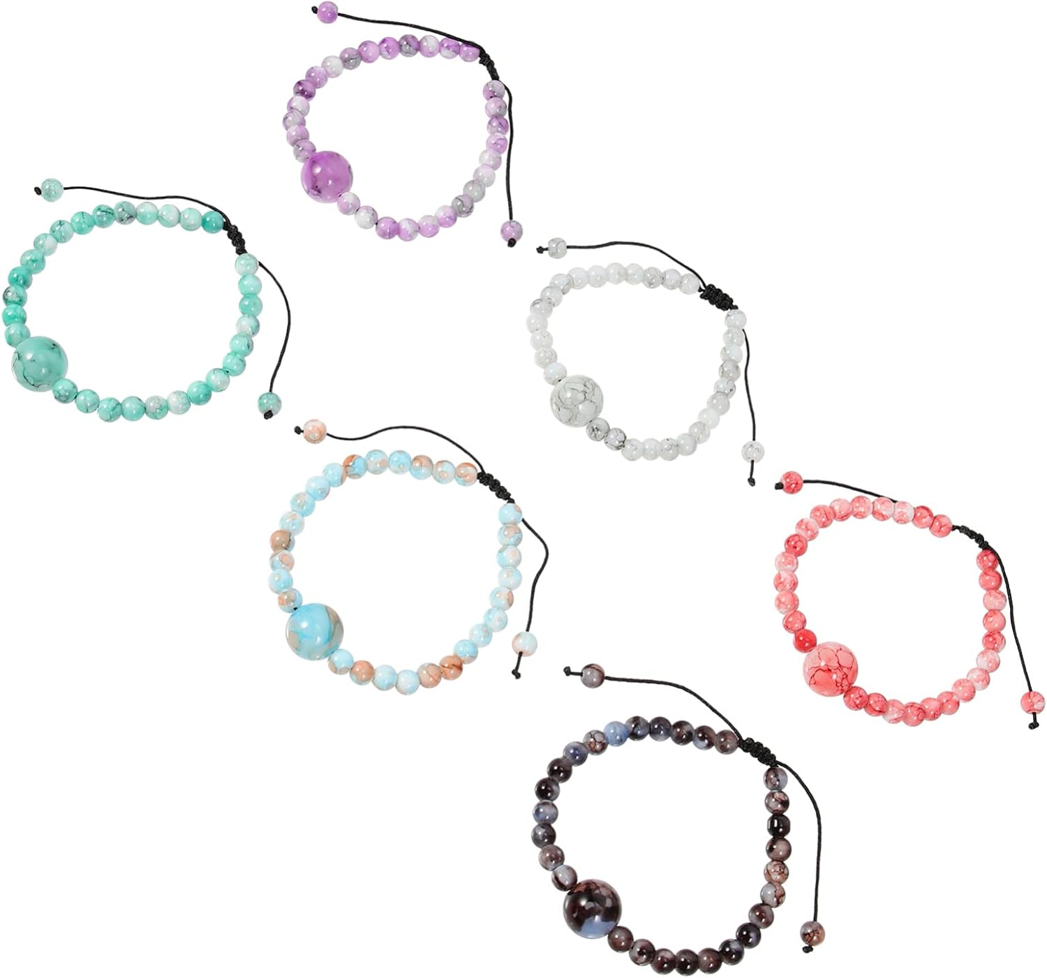 Ciieeo 6Pcs Motion Sickness Bracelets Anti Nausea Wristband Sea