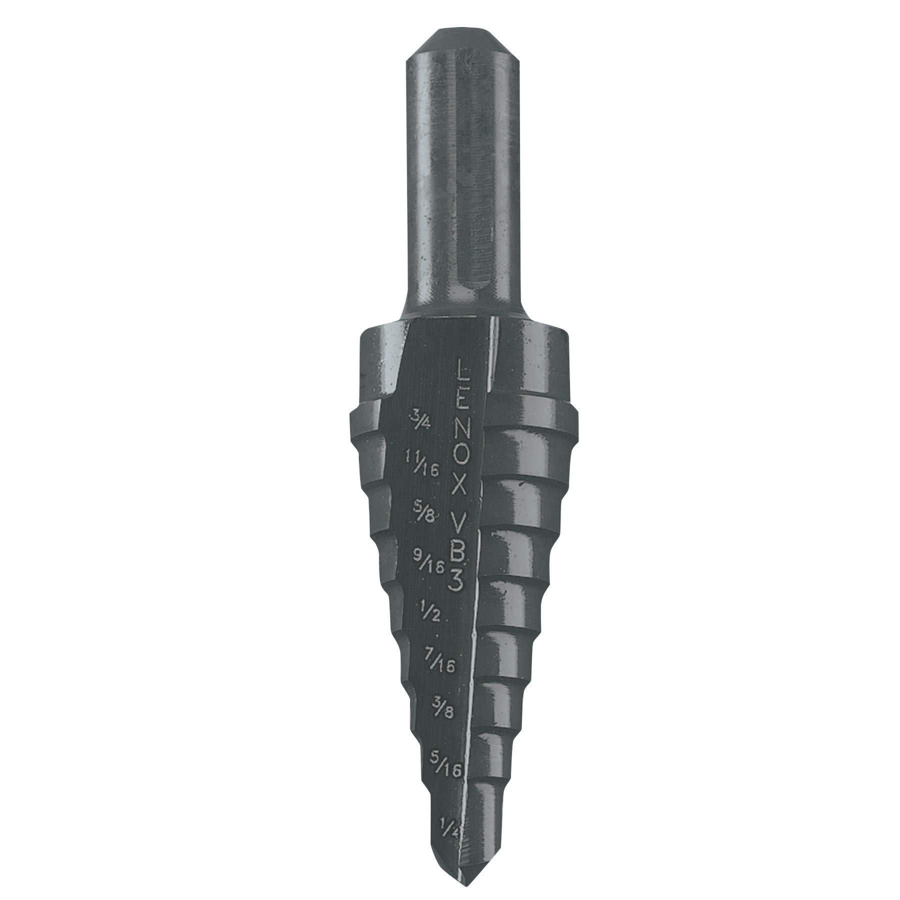 LENOX Tools Step Drill Bit, 1/4-to-3/4-Inch (30883VB3