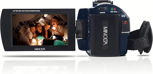 Miniatura 3 de Minolta MN4K25NV - Videocámara de visión nocturna 4K Ultra HD de 30 MP (azul) (MN4K25NV-W-BL)