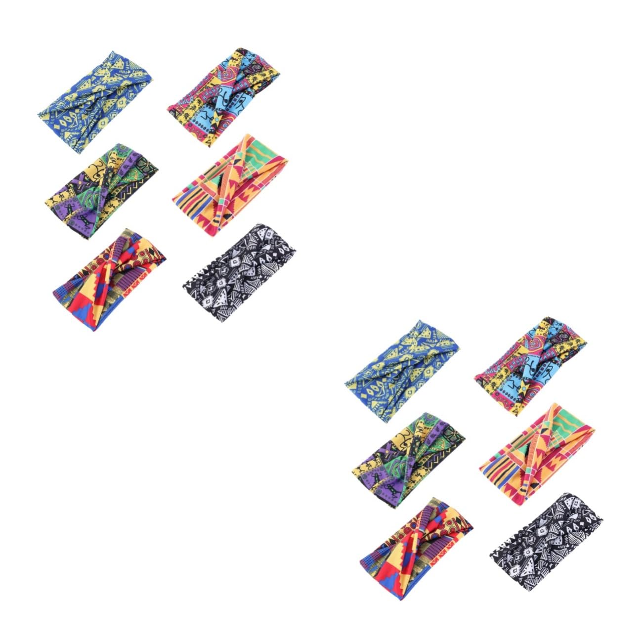 FRCOLOR 2 Juegos de Diademas Cruzadas Elásticas para Mujer Bandas para El Sudor de Yoga Accesorios para El Cabello de Estilo Tocados de Moda para Mujer Diademas Cómodas 6 Unidades