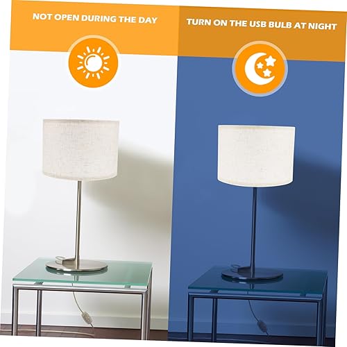 Miniatura 6 de Housoutil 4 unids pantalla de tela al aire libre aplique de pared luces rústico mesa lateral cortina soporte lámpara lámparas lámparas hogar