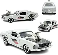 Miniatura Carro Esportivo de Corrida, Modelo Esportivo Clássico, Escala 1:32, Branco