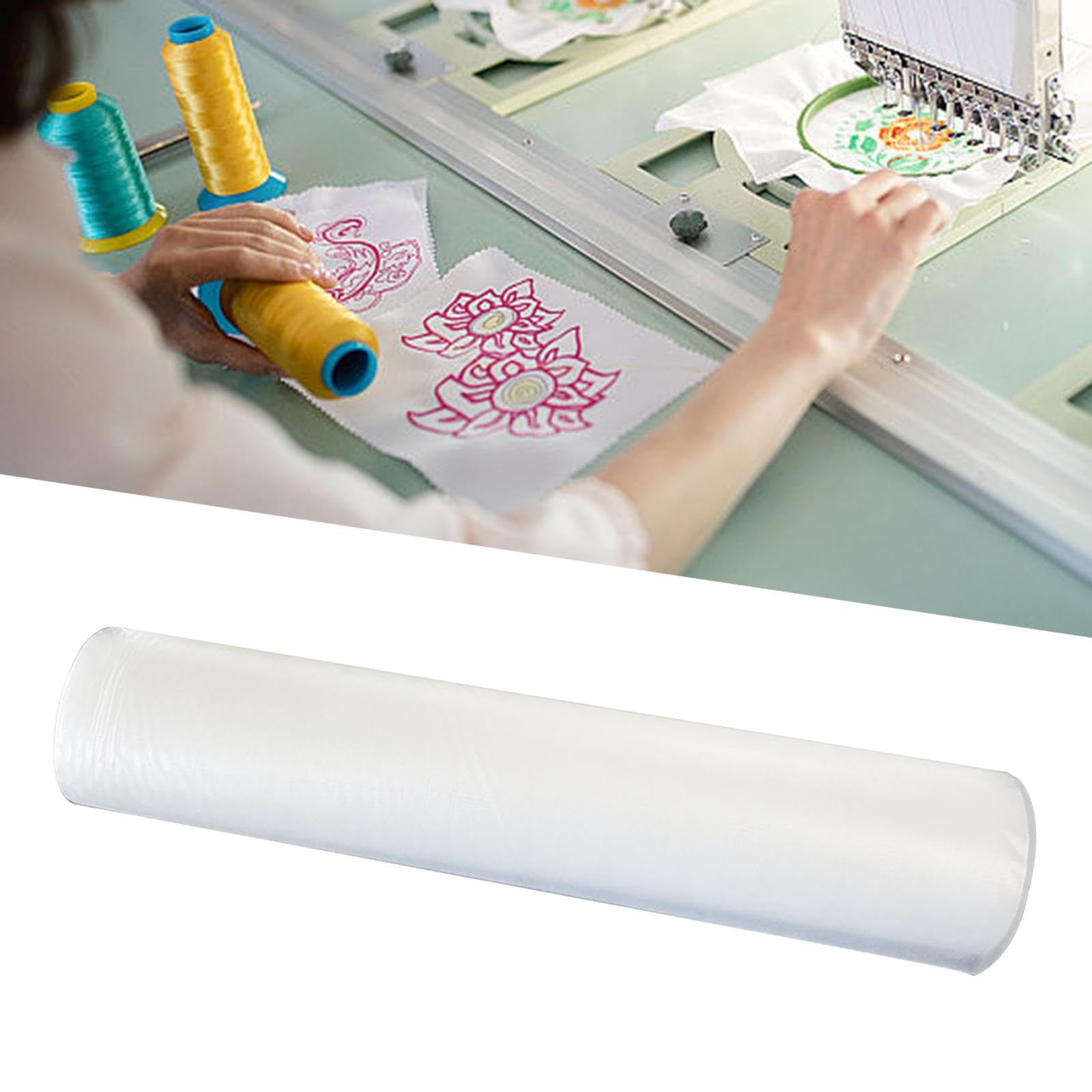 Tachiuwa Wash Away Embroidery Stabilizer Embroidery Stabilizer Backing for Beginners Water Soluble Embroidery Stabilizer for Pants