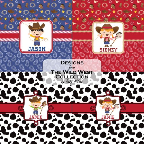 Youcustomizeit Red Western Waste Basket - Single Sided (White) (Personalized) #TOP5