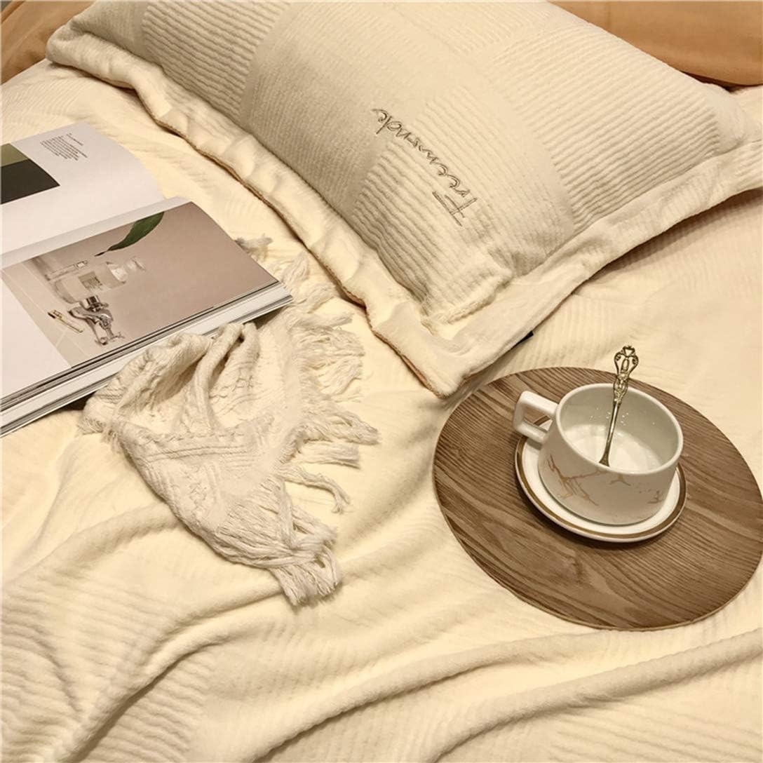 洋式ベッド・和式布団兼用 寝具カバー 保温 ベッドシーツ 無地 シンプル 布団カバー 4点セット 冬用 寝具カバーセット 暖かい 枕