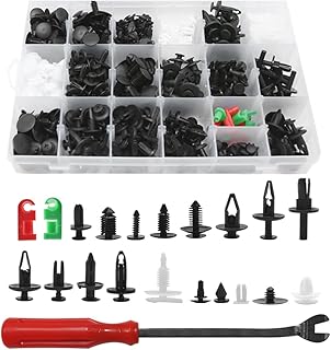 Car Retainer Clips Kit 425 Pcs Plastic Fastener Clip 19 Sizes Auto Push Pin Rivets Set with Fastener Removal Tool Door Trim Panel Clips Auto Push Retainer Set for Chrysler GM Ford Toyota Honda Chevy