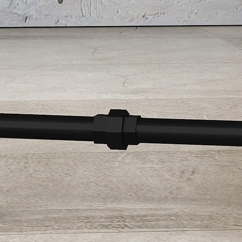 Miniatura 6 de HOMEKAYT Estante de ropa de tubería industrial sobre ruedas Estantes de ropa de servicio pesado Estante rústico para el hogar, estante de exhibición