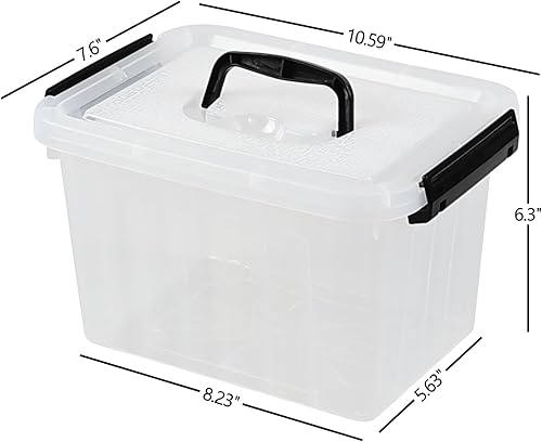 Miniatura 9 de Caja de almacenamiento de plástico grande con ruedas, juego de 4, contenedor de almacenamiento de 32 cuartos de galón