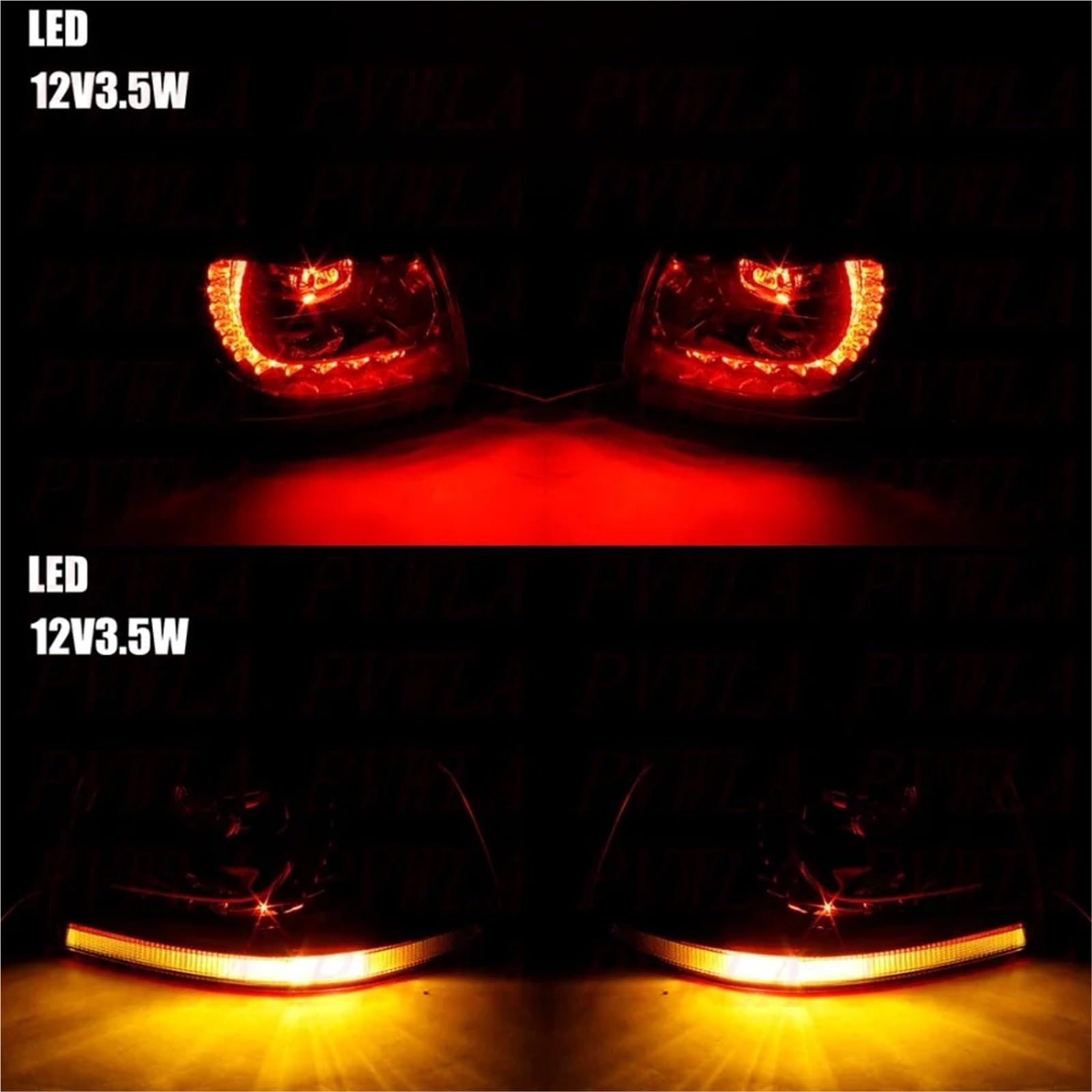 Faro LED Adatto per Vw Golf 6 R20 2009-2013 Accessori auto Luce freno posteriore Indicatori di direzione LED Fanale posteriore in stile fluente Blocchi fari anteriori auto(Right Outer Side)