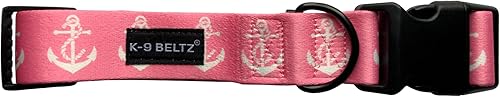 K-9 Beltz Collar de perro de estilo clásico con hebilla de liberación rápida de poliéster XS, S, M, L, XL ancho 38, 58, 34, 1, 1 12 pulgadas