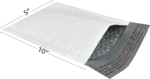 Miniatura 12 de Sobres acolchados de burbujas de polietileno – (250 unidades, #0 – 6 x 10 pulgadas) paquete y envío – autosellado estándar industrial producto