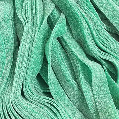 Bayside Candy Sour Power Belts Green Apple 1.5 Lbs 75 Pieces
