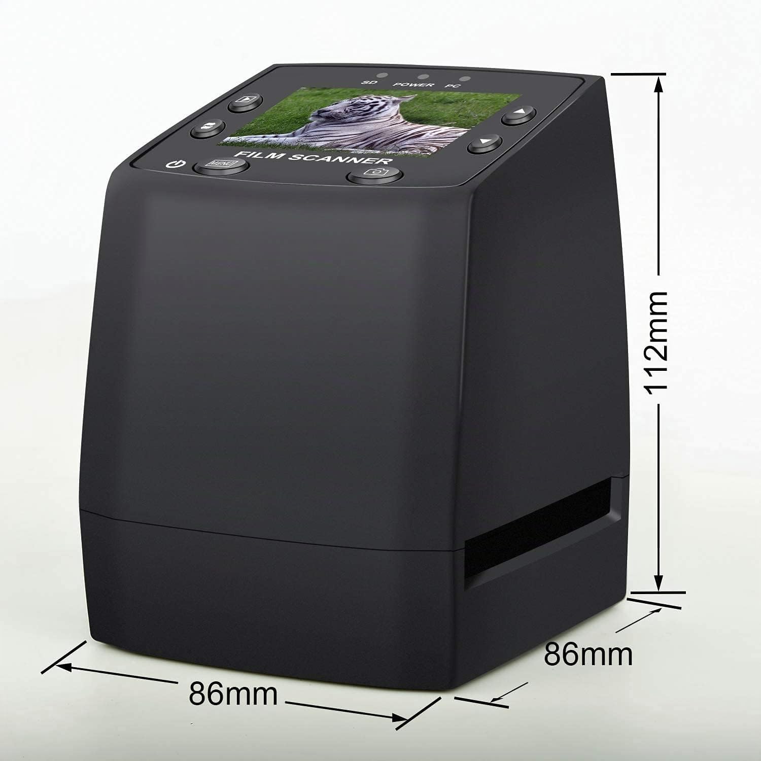 DIGITNOW! Scanner de Diapositives et Négatifs 35 mm, Convertisseur de Film 5MP/10MP JPEG avec Écran 2,4"