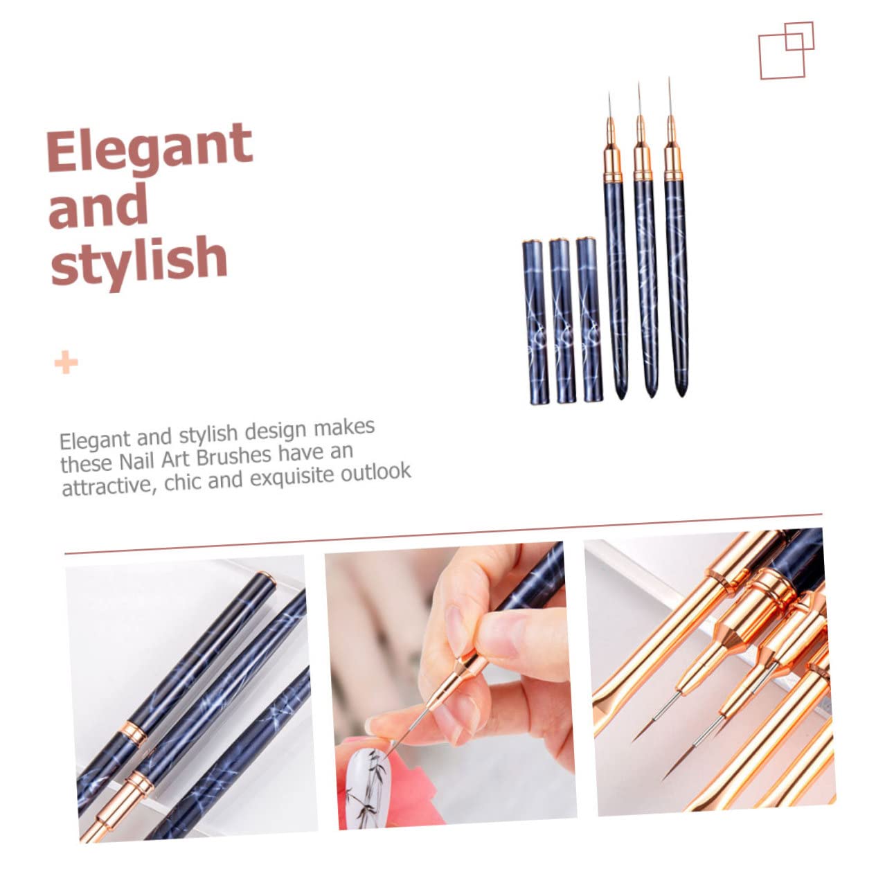 minkissy 12pezzi Pennelli Per Nail Art Professionale Pennelli Liner Per Decorazioni Unghie Gel Per Saloni e Uso Domestico Leggeri e Facili Da Usare Alta Efficienza Nella Creazione Di Design
