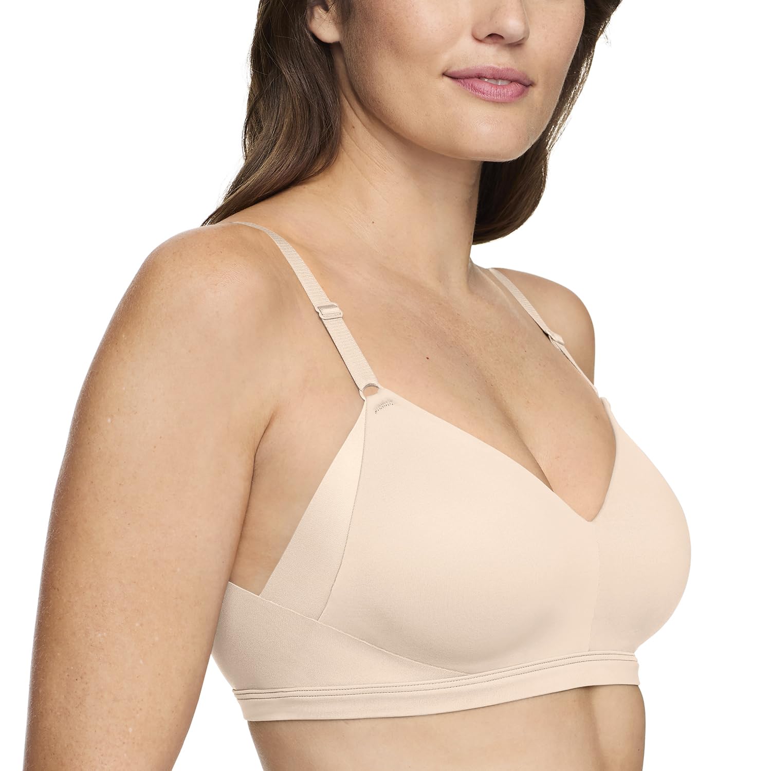 Warner's Womens No Side Effects Underarm Smoothing Wireless Lift T-Shirt Bra