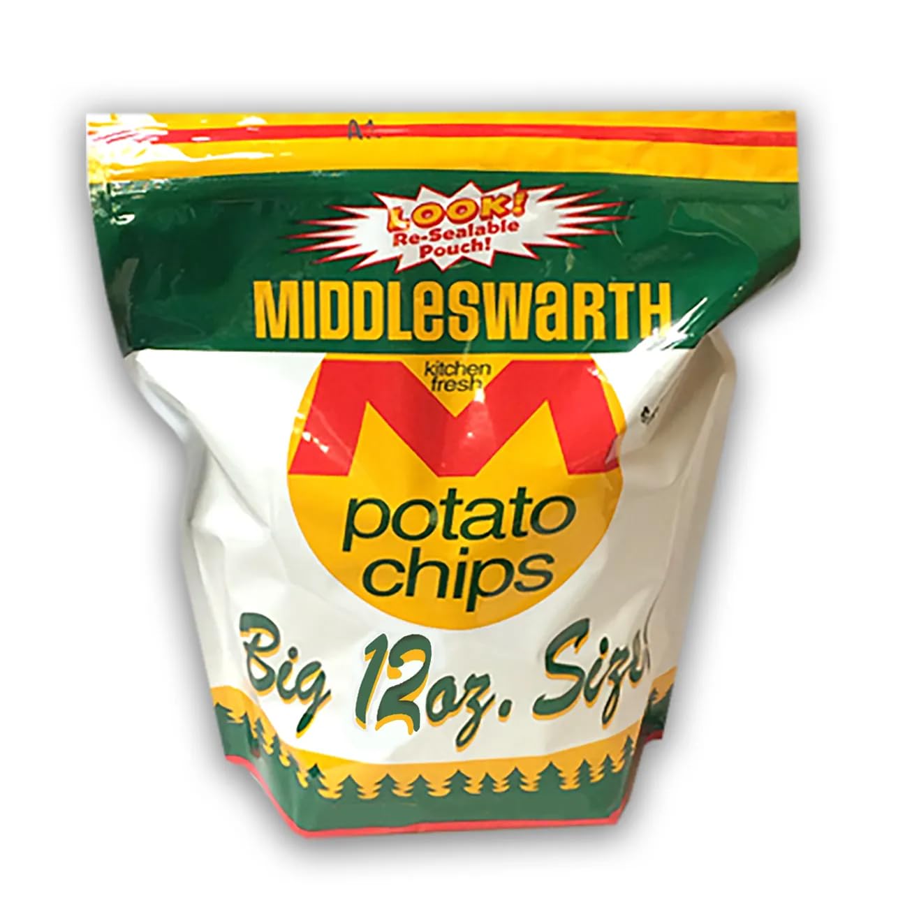 Middleswarth Original Kitchen Fresh Potato Chips, 12 oz. Big Bag (4-Pack)