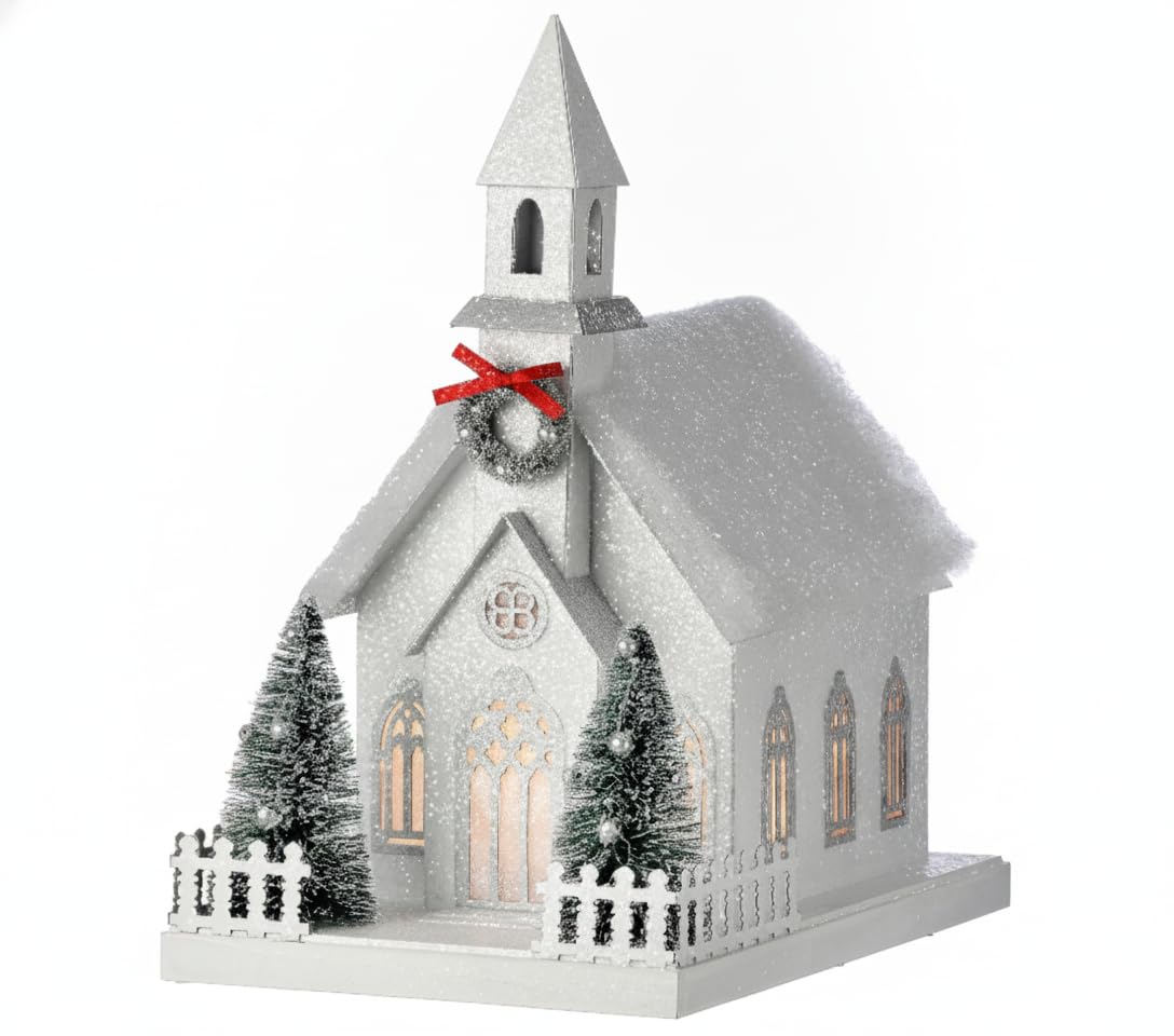 Église de campagne LED Regency International pour raviver les souvenirs d'enfance