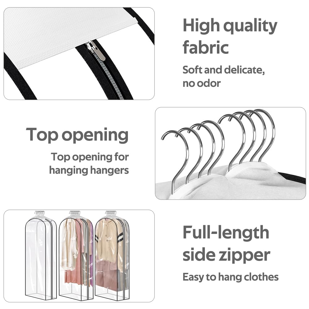 Birshe Sac Boite Rangeent,60L Lot De 6 Sac De Rangeent Pour Vêteents