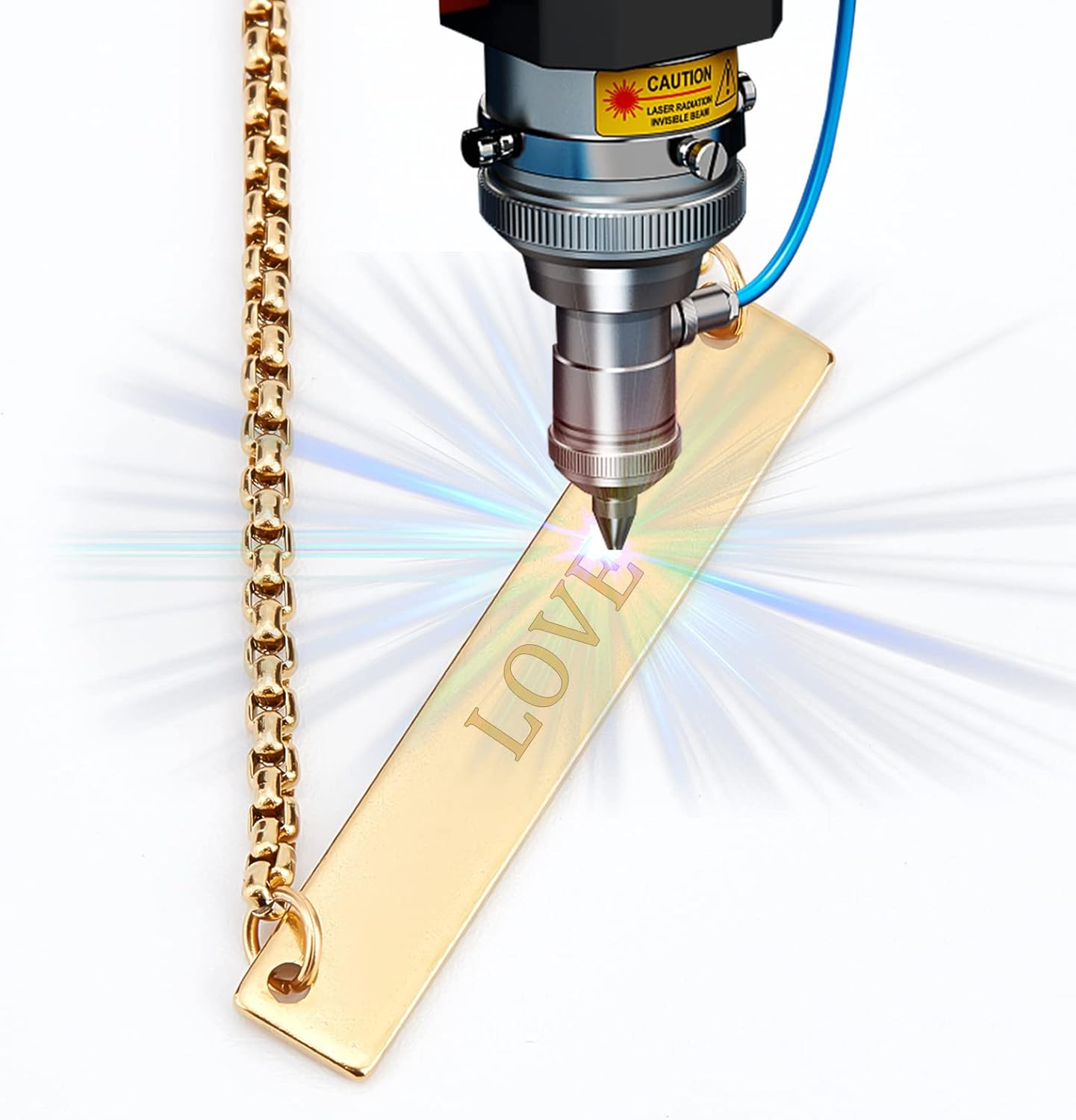 UNICRAFTALE 2 Colors 8Set Engravable Bracelets DIY Kit Including Rectangle Engravable Blank Tags Links Connectors 24cm 304 Stainless Steel Slider Bracelet 4mm Open Jump Rings for Bracelets Making - Image 6