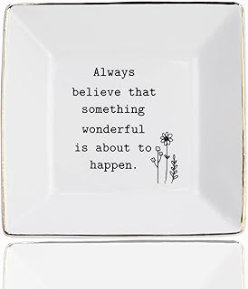 Jewelry Dish Tray Organizers Holders for Women Gift Decorative Serving Modern Ceramic Cube Design Trinket Storage Case Con...