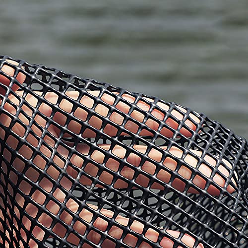 Large Foldable Floating Fishing Basket for Caught Fish, Portable Collapsible Mesh Fishing Bait Storage Cage, Rubber Coated Nylon Net Fishing Bucket - Thumbnail 3