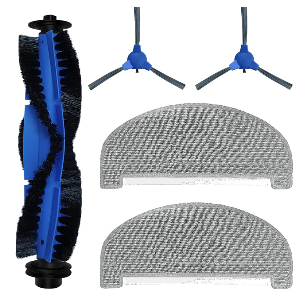 YUYUEMI 5pcs for Eufy G40/G40 Hybrid Robot Vacuum Cleaner Main Brush Side Brushes Mop Pads for Eufy G40 Sweeping Kit