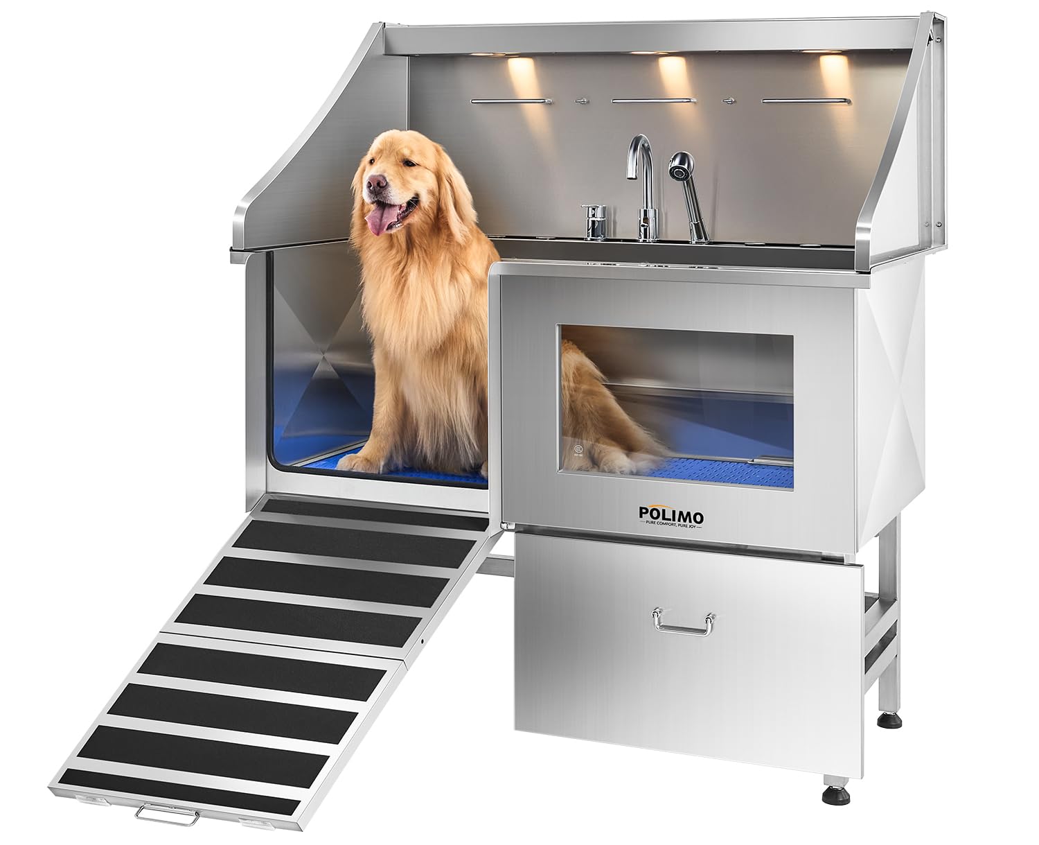 POLIMO 50 Inch Dog Washing Station
