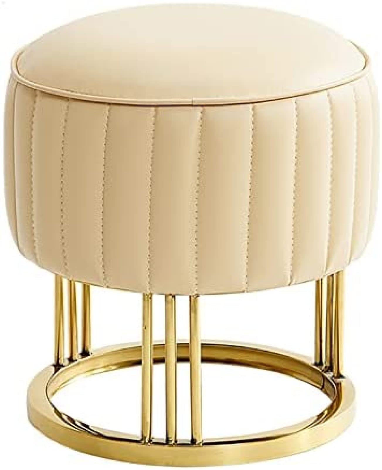Tabouret de canapé rond en cuir résistant pour optimiser vos espaces
