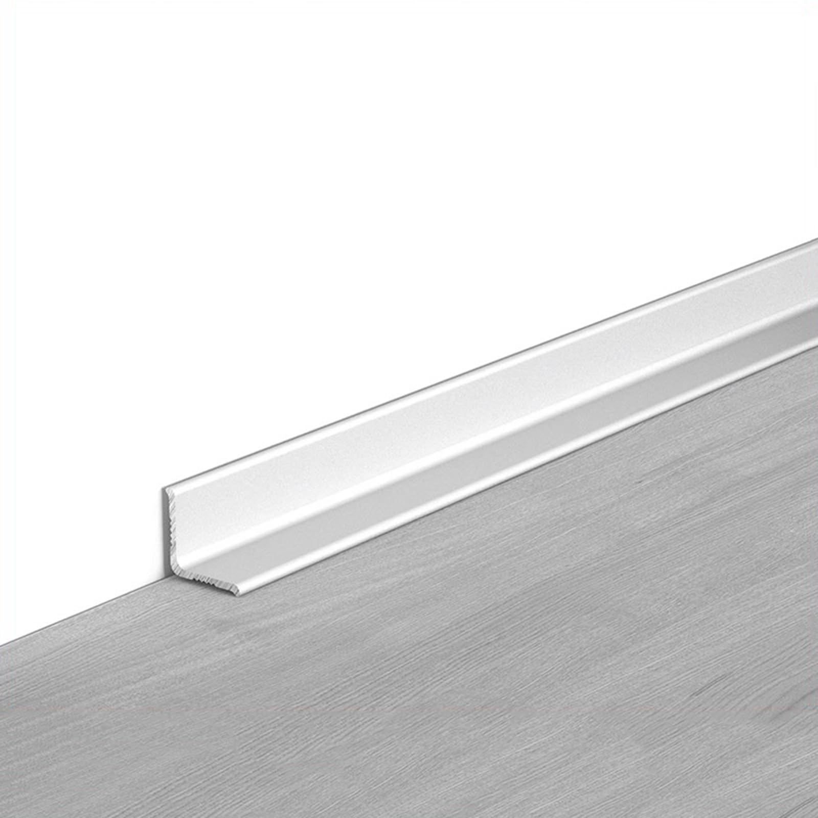 Listwa Ścienna Ze Stopu Aluminium, 3 Sztuki * 90 Cm Listwa Wykończeniowa Listwa Narożna Wewnętrzna I Zewnętrzna Idealna Do Dekoracji Wnętrz I Renowacji(Brushed silver,30x30mm)