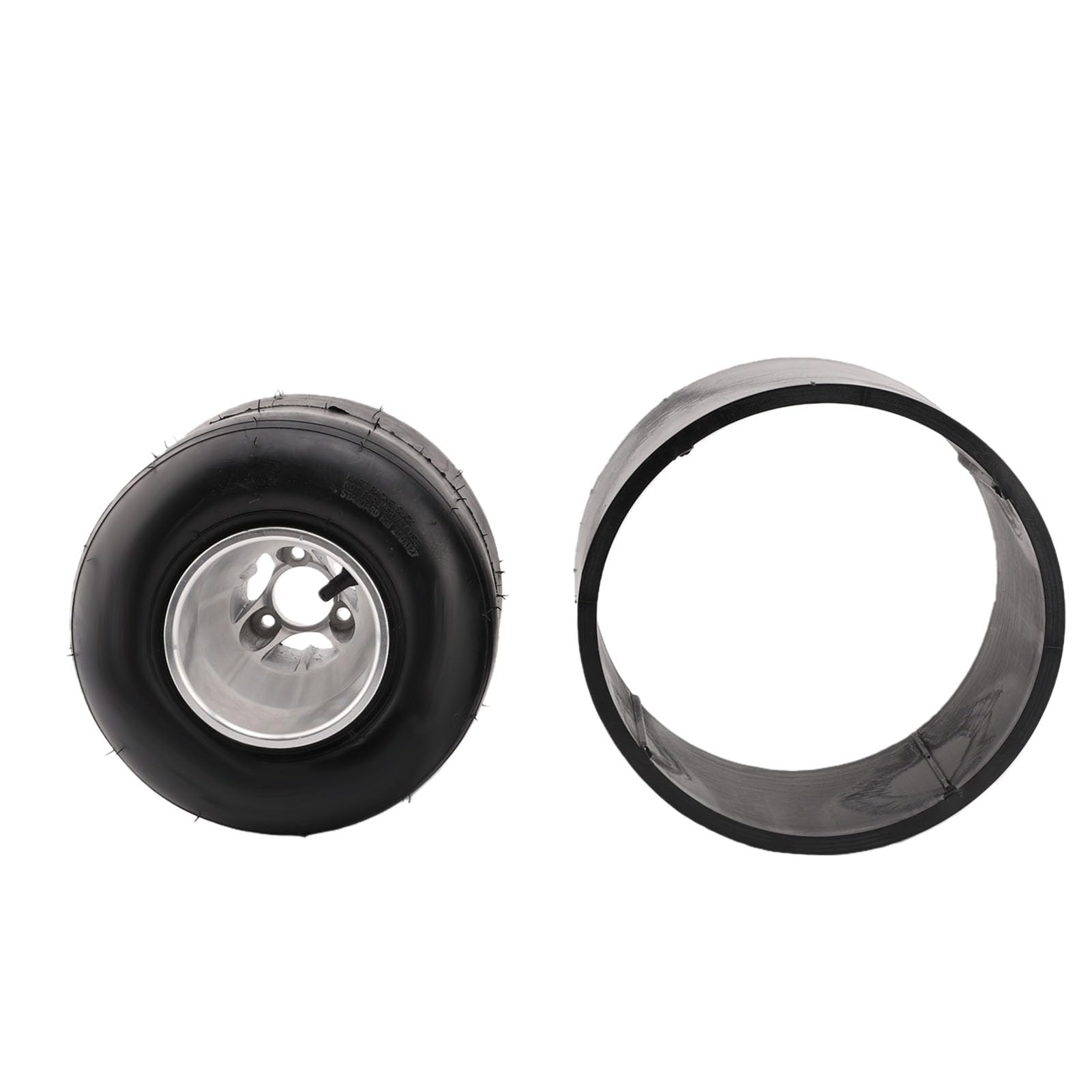Yctze 11x7.10 5 Go Kart Tubeless Pneumatico Ruote da Posteriori da 5, Pollici con Cerchi in Lega di Alluminio Leggero per Drift Trike Drifting Scooter