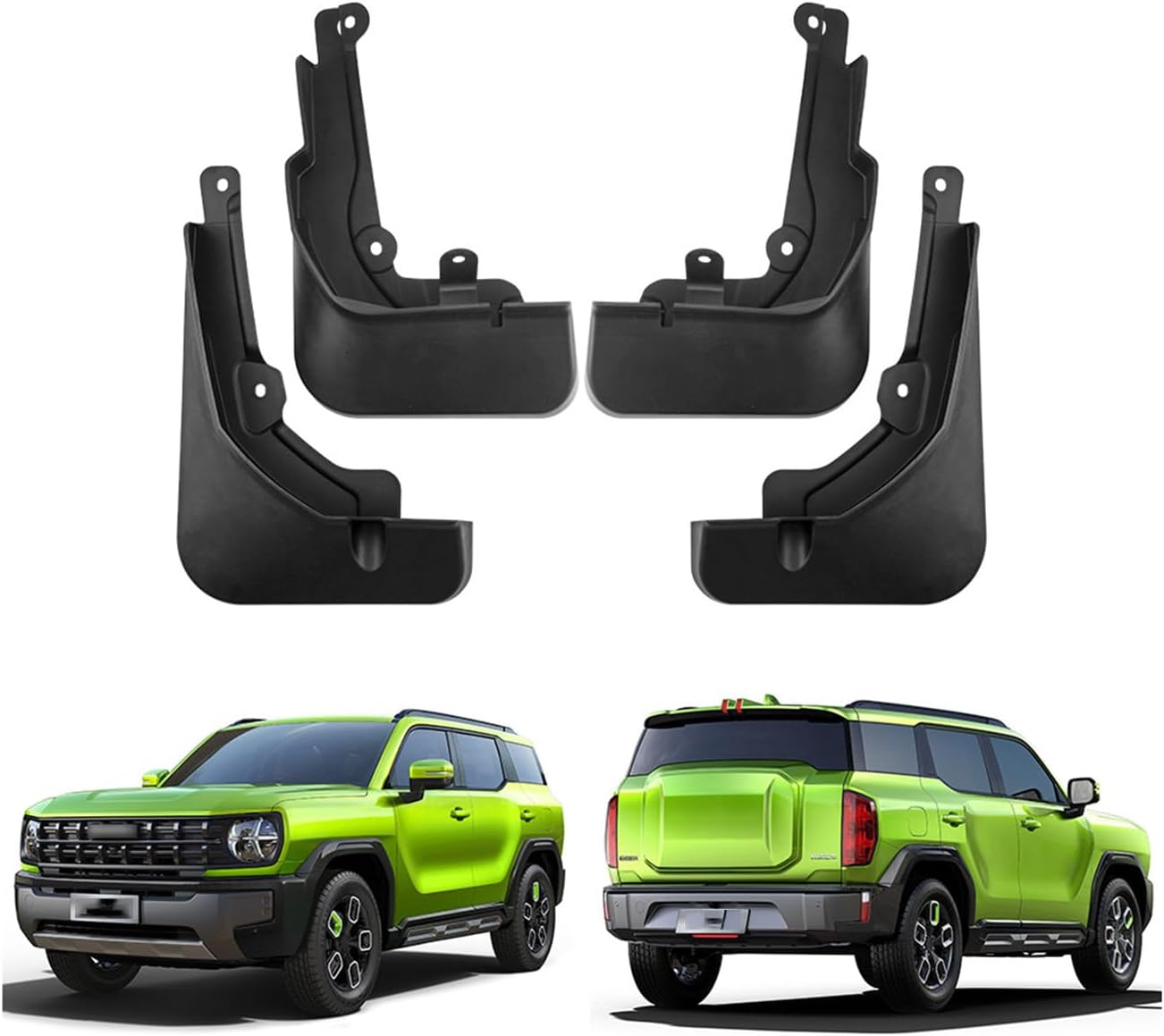 Car Mudguard Mud Flaps for Haval H3 2024+ Molded Custom Front and Rear Mudflaps Splash Guards Flares Kit 4-PC Auto Accessories,Send 1 Car Wash Towel