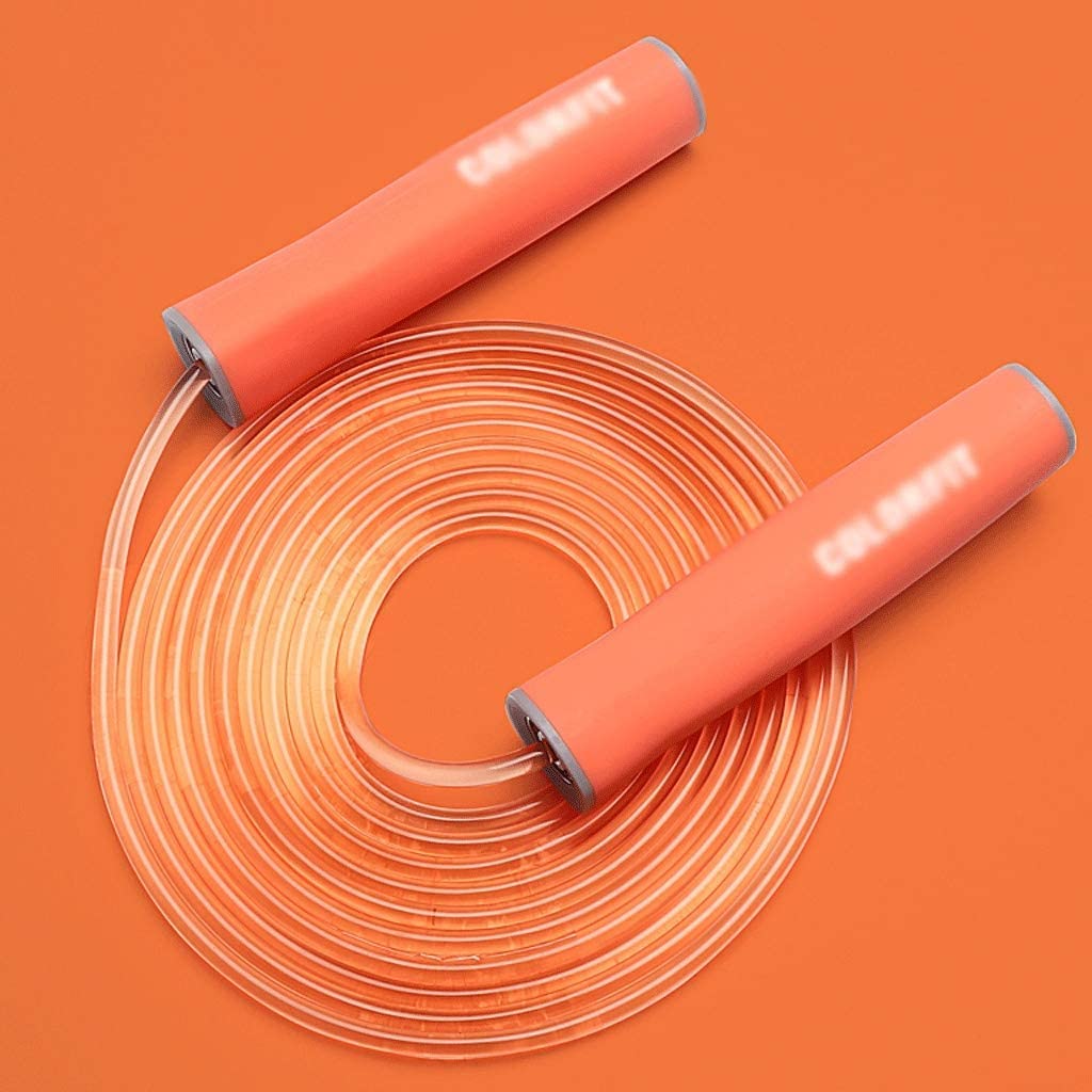 Corde à Sauter Longueur Réglable Vitesse Rapide Corde À Sauter Fitness Training Exercise Workout Sports Equipment Fitness(Oranje)