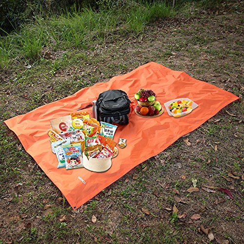Tomhoo Capa de Chuva Poncho Mochila Cobertor de Piquenique para Acampamento Multiuso para Caminhadas