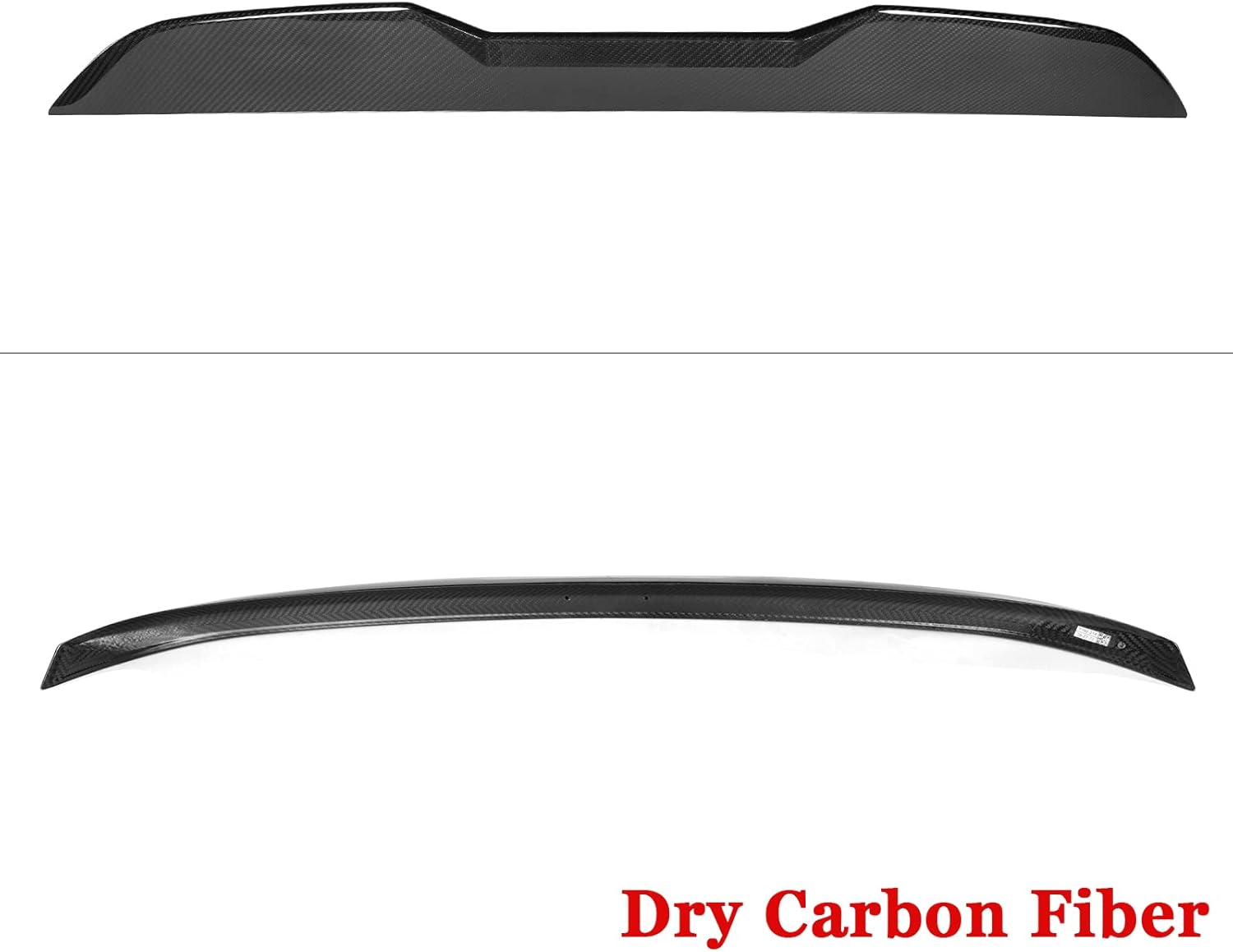IKON MOTORSPORTS, Dry Carbon Fiber Trunk Spoiler Compatible with 2022-2025 BMW G42 G87 2 Series 220i 230i M240i xDrive M2 Coupe, Gloss Black M Performance Style Rear Spoiler Tail Wing