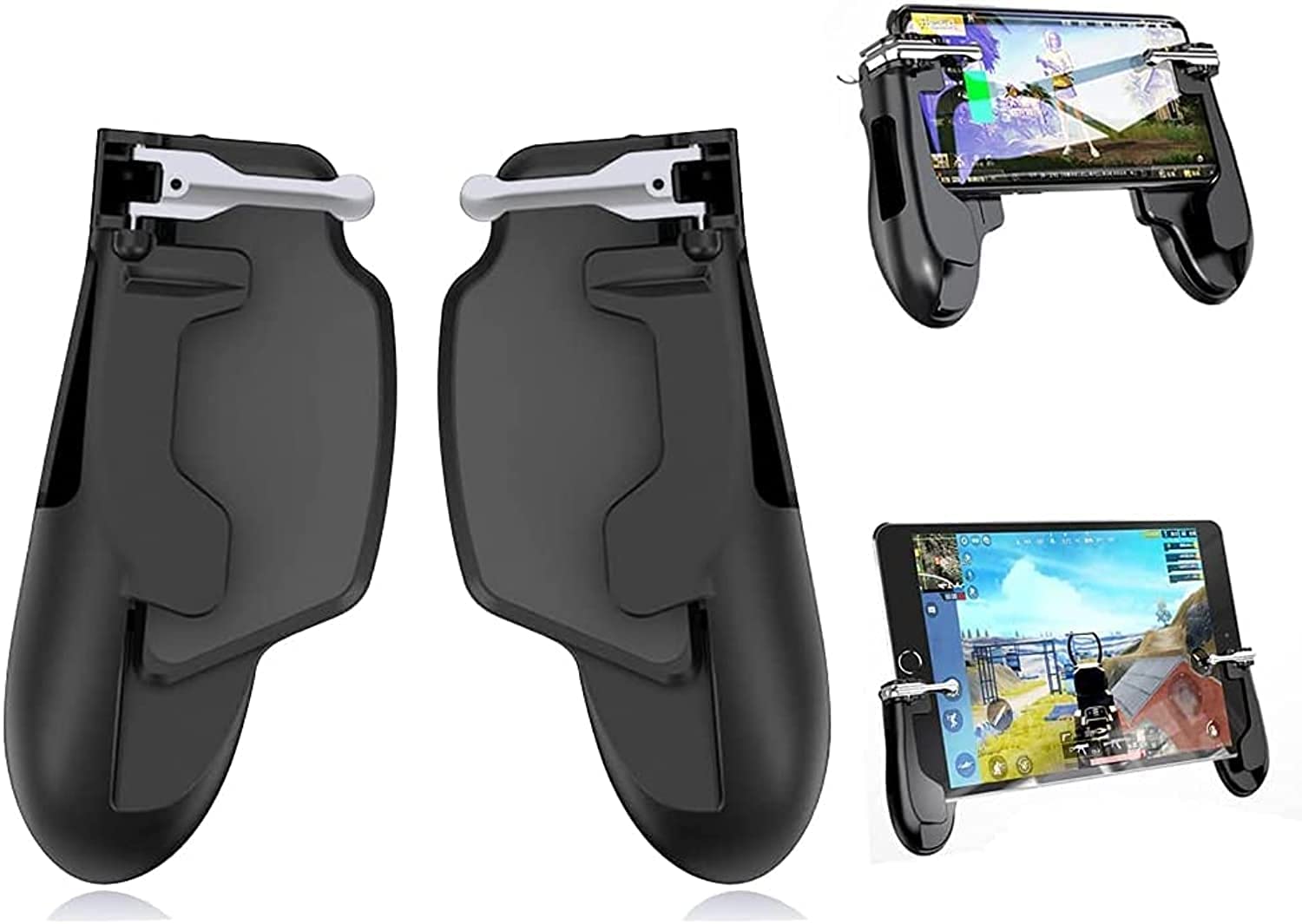 PUBG iPad Trigger for Tablet Auto High Frequency Tap, Mobile Game Controller for iPad Tablet Smartphones, Gamepad with L1R1 Aim Trigger Game Shooter for Knives Out/Rules of Survival