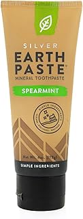 Redmond Earthpaste - Natural Non-Fluoride Spearmint Flavored Toothpaste, 4 Ounce Tube (1, Sweetened Spearmint)
