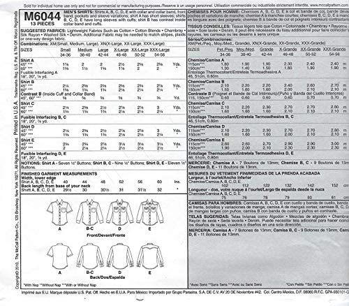 McCall's M6044 - Cartamodello da Cucito per Capo