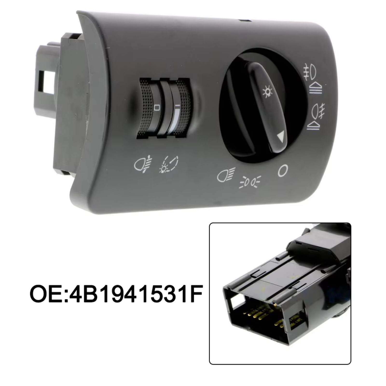 Auto Faro Comando Interruttore Auto Lampada Nebbia Faro Faro Interruttore Controllo Manopola Pannello Compatibile Con A6 Per 4B2 4B5 C5 2002-2005 4B1941531F