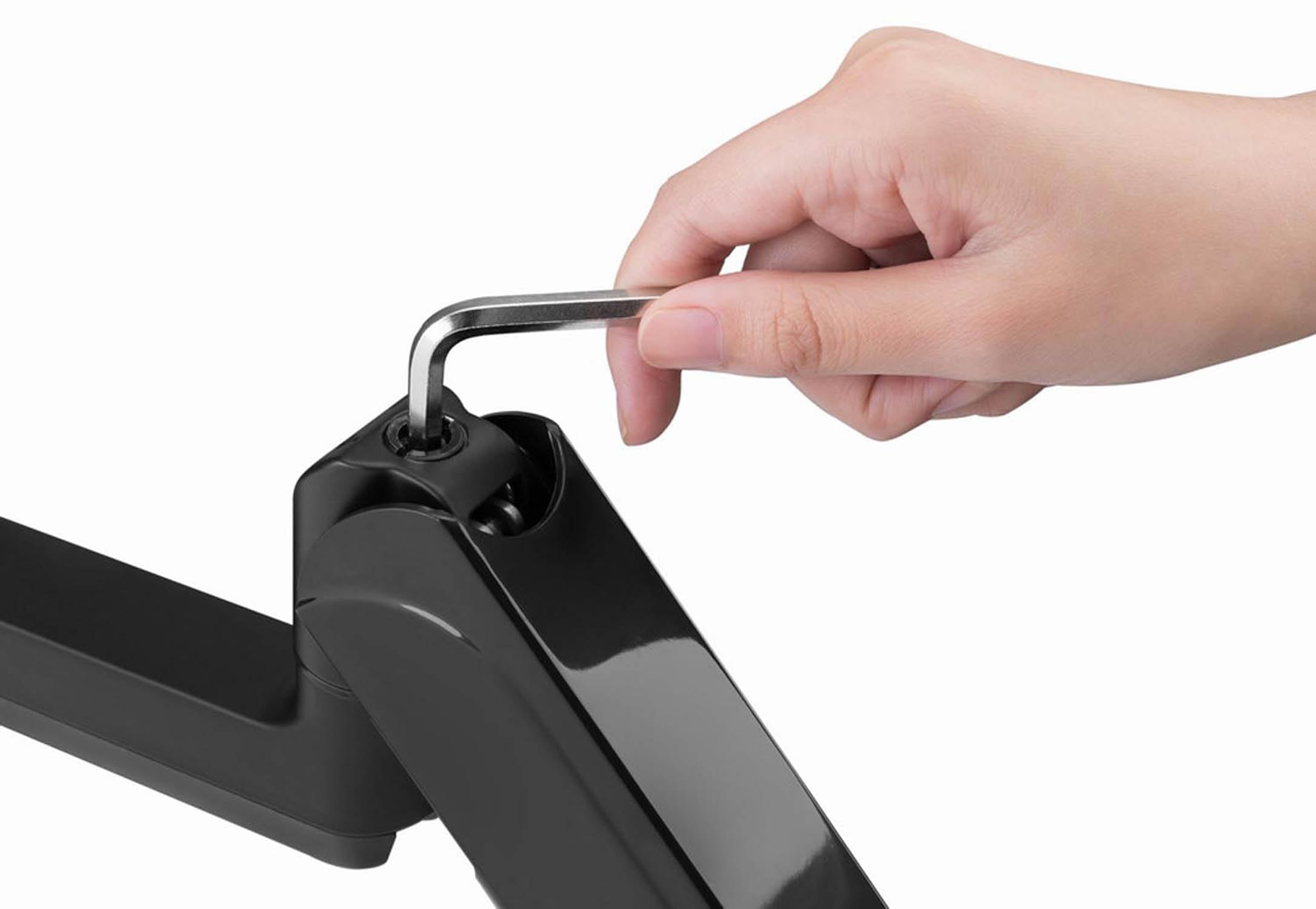 Gembird Support Écran Ajustable pour Trois Moniteurs - 27" Chacun, Bras de Montage Complet avec Inclinaison, Pivot et Rotation, Compatible VESA, Noir