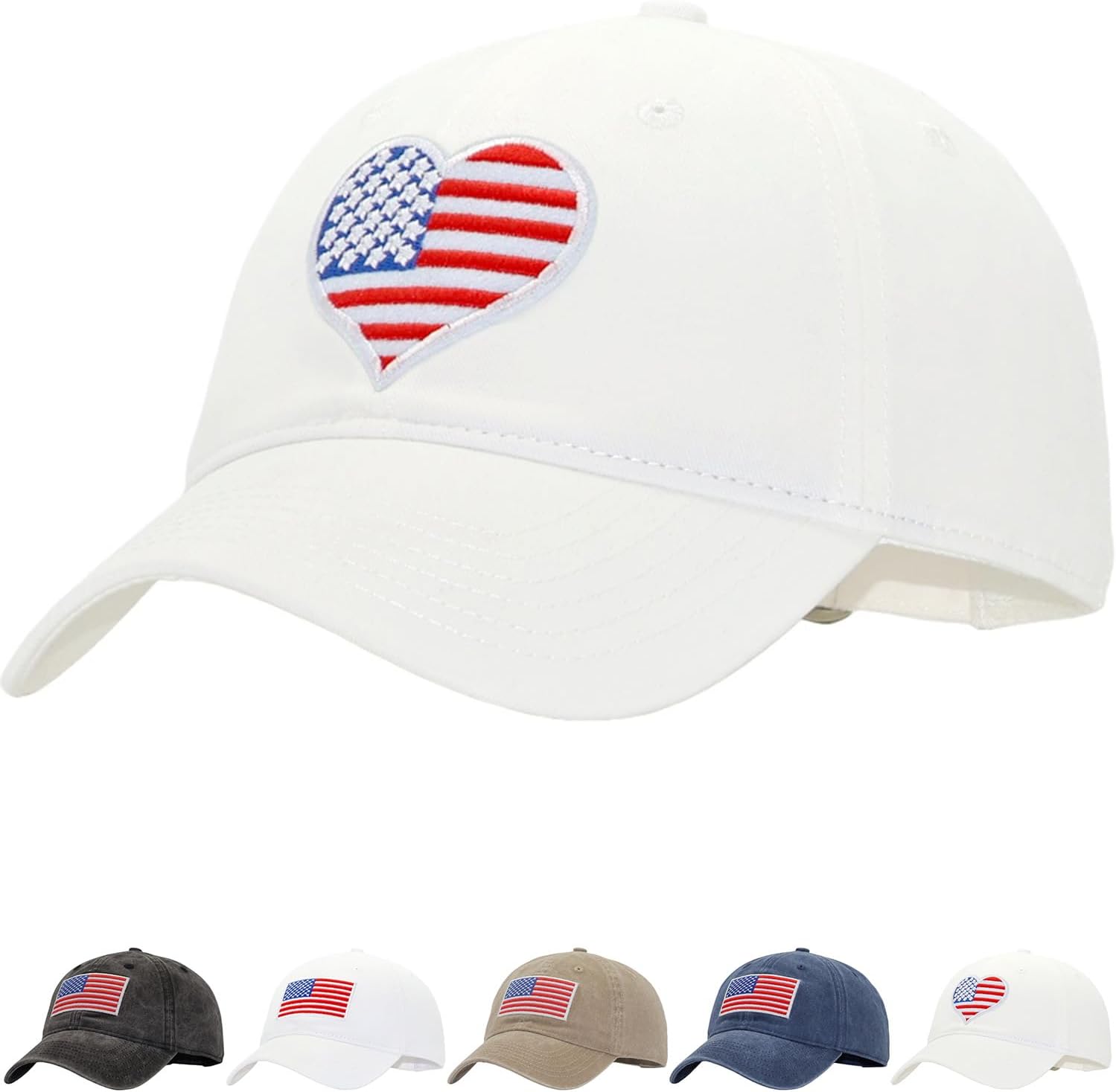 American Flag Dad Hat | Fits OSFM&XXL | USA Army Tactical Operator Military Patriotic Vintage Soft Baseball Cap Men Women
