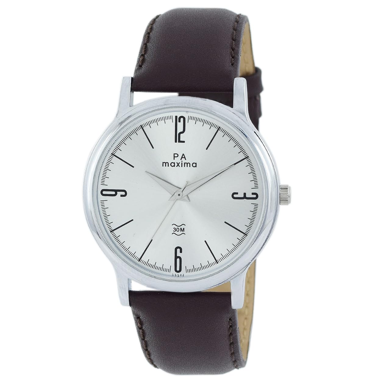 Maxima Leather Men Attivo Gents Analogue Watch 55542Lmgi, Silver Dial, Brown Band (B0CTKF691R) Amazon Price History, Amazon Price Tracker