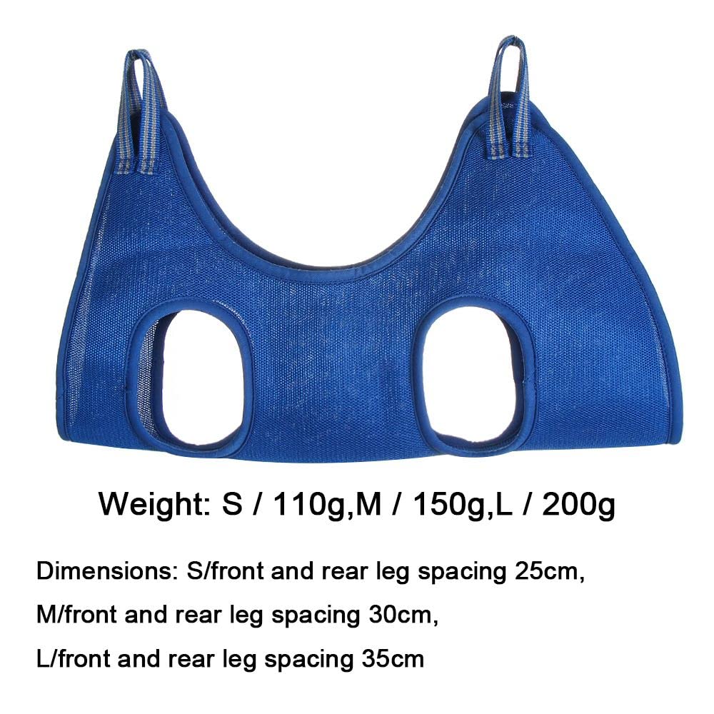 WUZIA Sponge Mesh Pet Cat Grooming Hammock Bag for Nail Trimming and Bathing for Puppy Dog with Adjustable Leg Spacing - Image 4