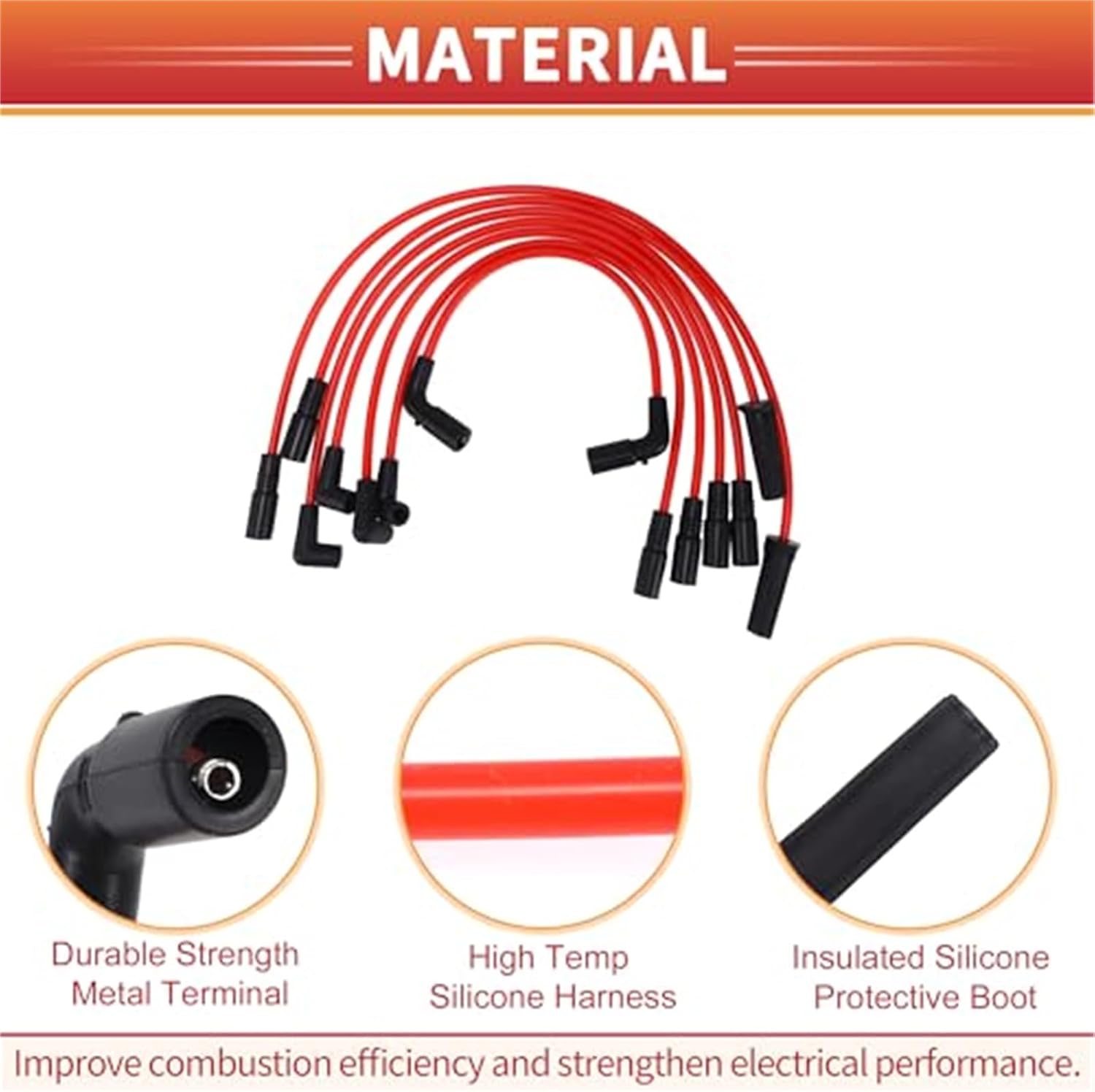 車用スパークプラグコイルワイヤー イグニッションコイルハーネスケーブル シボレー アストロ V6 4.3L 2000-2002 No